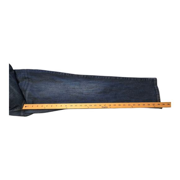 Levis 525 Jeans Womens Size 16 Short Blue Perfect Waist Straight Leg Normcore - Picture 14 of 15